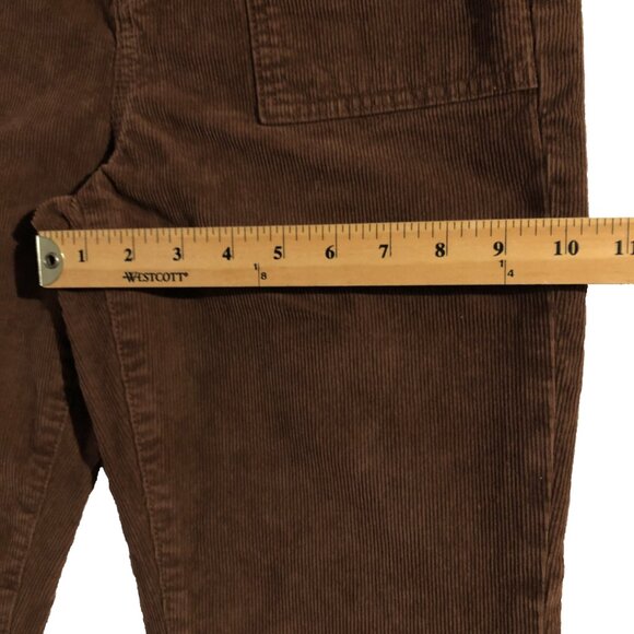 American Eagle Outfitters Pants Womens 8 Brown Corduroy Super Hi-Rise Flare - Picture 7 of 12